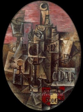 パブロ・ピカソ Painting - スペインの静物画 1912 パブロ・ピカソ